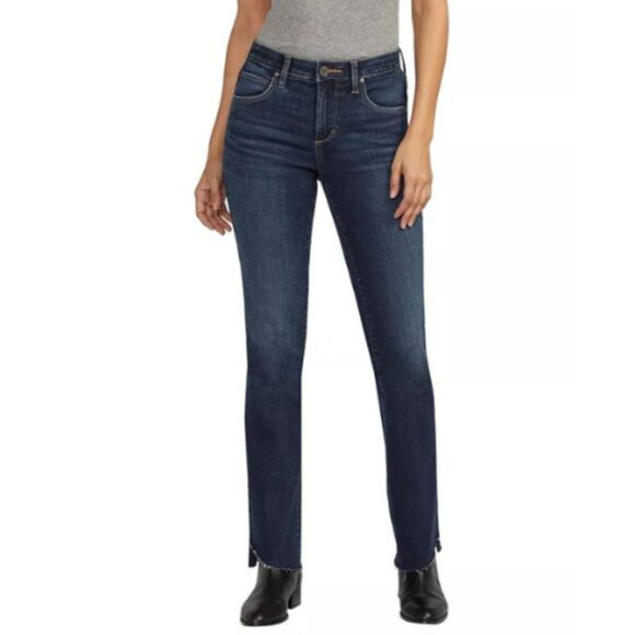 Jag Women's Mid Rise Raw Cut Hem Eloise Boot Cut Jean Brisk Blue Size 2/30 NWT - Picture 1 of 6